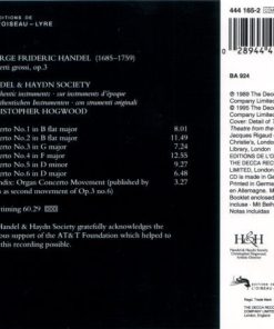Handel* - Handel & Haydn Society*, Christopher Hogwood-1