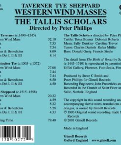 Taverner* / Tye* / Sheppard* - The Tallis Scholars, Peter Phillips (2)-2