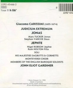 Carissimi* - His Majesties Sagbutts & Cornetts*, Monteverdi Choir* , Members Of The English Baroque Soloists, John Eliot Gardiner-1