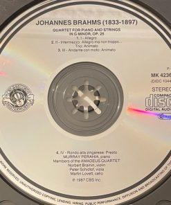 Brahms* - Murray Perahia, Members Of The Amadeus Quartet*-1