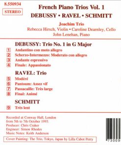 Debussy*, Ravel*, Schmitt* / Joachim Trio-1
