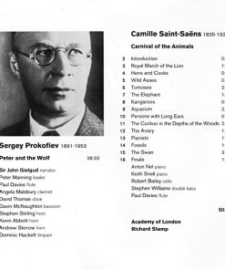 Prokofiev* / Saint-Saëns*, Sir John Gielgud*, Academy Of London, Richard Stamp-3