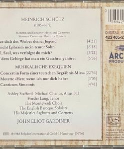 Heinrich Schütz, John Eliot Gardiner, The Monteverdi Choir, The English Baroque Soloists, His Majestys Sagbutts And Cornetts-3