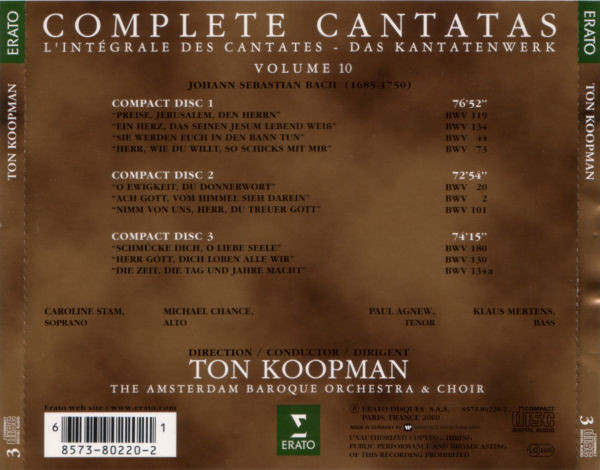 Bach*, Ton Koopman, The Amsterdam Baroque Orchestra & Choir*-1