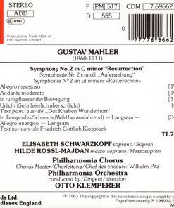 Mahler*, Philharmonia Orchestra, Klemperer*-1