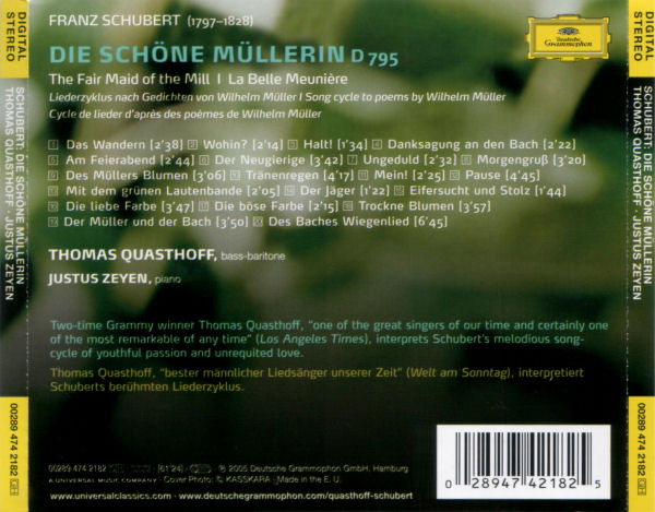 Schubert* - Thomas Quasthoff, Justus Zeyen-1