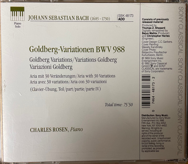 Bach*, Charles Rosen-1