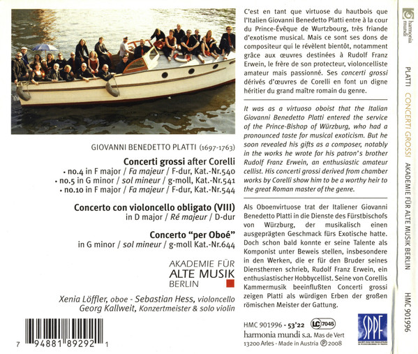 Giovanni Benedetto Platti - Akademie Für Alte Musik Berlin-1