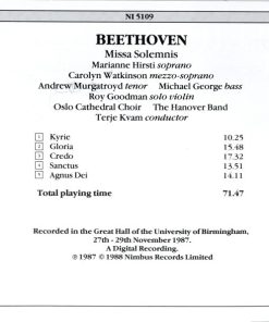Beethoven* - The Hanover Band*, Oslo Cathedral Choir*, Terje Kvam-1