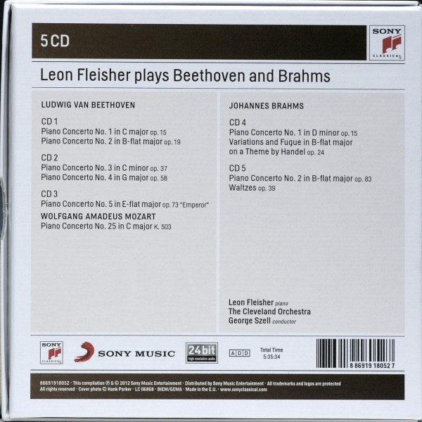 Leon Fleisher Plays Beethoven* and Brahms* - The Cleveland Orchestra, George Szell-1
