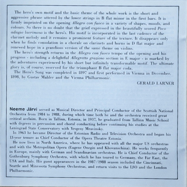 Dvořák* / Scottish National Orchestra* Conducted By Neeme Järvi-4