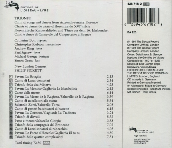 New London Consort, Philip Pickett-1