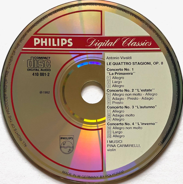 Vivaldi*, Pina Carmirelli, I Musici-2