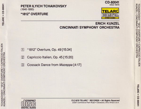 Tchaikovsky*, Erich Kunzel ~ Cincinnati Symphony Orchestra-1