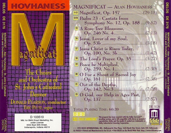 Hovhaness*, Choirs Of St. John's Cathedral, Denver*, Orchestra Of St. John's Cathedral, Donald Pearson-1