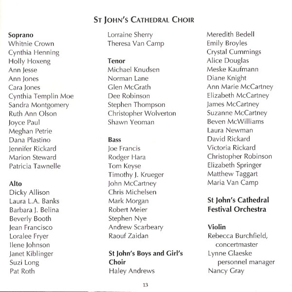 Hovhaness*, Choirs Of St. John's Cathedral, Denver*, Orchestra Of St. John's Cathedral, Donald Pearson-3
