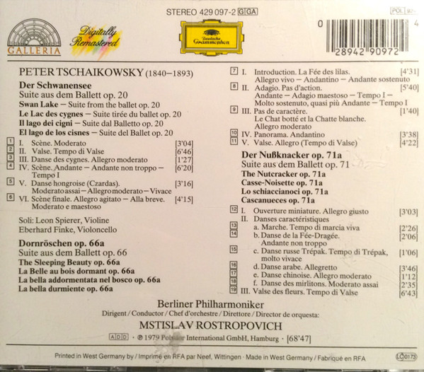 Peter Tschaikowsky*, Mstislav Rostropovich, Berliner Philharmoniker-4