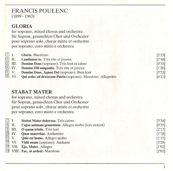 Poulenc* - Kathleen Battle, Tanglewood Festival Chorus, Boston Symphony Orchestra • Seiji Ozawa-2
