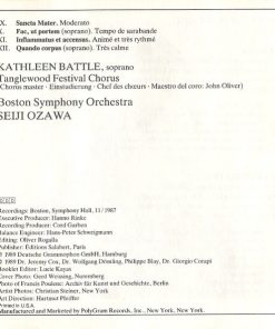Poulenc* - Kathleen Battle, Tanglewood Festival Chorus, Boston Symphony Orchestra • Seiji Ozawa-3