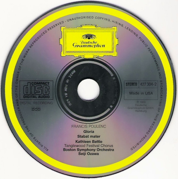 Poulenc* - Kathleen Battle, Tanglewood Festival Chorus, Boston Symphony Orchestra • Seiji Ozawa-4