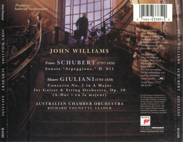 John Williams (7) - Schubert*, Giuliani*-1