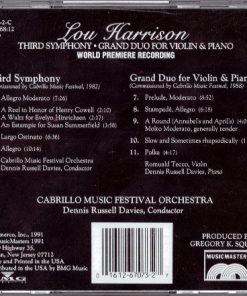 Lou Harrison - Dennis Russell Davies, Romuald Tecco, Cabrillo Music Festival Orchestra-1