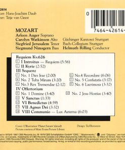 Mozart*, Arleen Auger, Carolyn Watkinson, Siegfried Jerusalem, Siegmund Nimsgern, Gächinger Kantorei Stuttgart, Bachcollegium Stuttgart, Helmuth Rilling-2