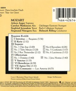 Mozart*, Arleen Auger, Carolyn Watkinson, Siegfried Jerusalem, Siegmund Nimsgern, Gächinger Kantorei Stuttgart, Bachcollegium Stuttgart, Helmuth Rilling-3