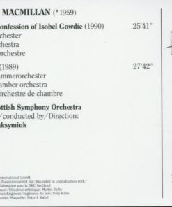 James MacMillan (2) / BBC Scottish Symphony Orchestra, Jerzy Maksymiuk-1