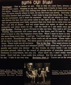 Burns Out Bright, Dade County Resistance, Last To Know-4