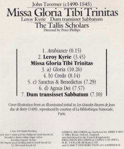 John Taverner, The Tallis Scholars Directed By Peter Phillips (2)-3