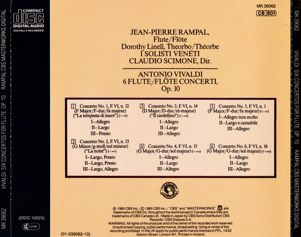 Rampal* • Vivaldi* • I Solisti Veneti, Scimone*-1