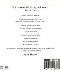 W.A. Mozart* - Adam Fischer (2), The Danish Radio Sinfonietta-1