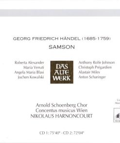 Georg Friedrich Händel - Alexander* · Venuti* · Blasi* · Kowalski* · Rolfe Johnson* · Prégardien* · Miles* · Scharinger* · Arnold Schoenberg Chor · Concentus Musicus Wien · Nikolaus Harnoncourt-1