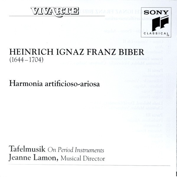 H. I. F. Biber* - Tafelmusik*, Jeanne Lamon-3