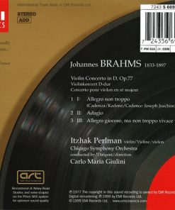 Brahms* : Itzhak Perlman - Chicago Symphony Orchestra - Carlo Maria Giulini-1