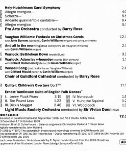 Hely-Hutchinson*, Vaughan Williams*, Pro Arte Orchestra, Choir Of Guildford Cathedral*, Barry Rose-3
