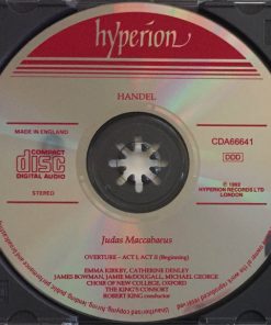 Handel* - Emma Kirkby, Catherine Denley, James Bowman (2), Jamie MacDougall, Michael George (3), Choir Of New College Oxford*, The King's Consort, Robert King (9)-2