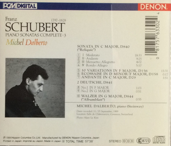 Franz Schubert, Michel Dalberto-2