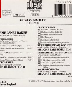 Mahler*, Janet Baker / Hallé Orchestra / Sir John Barbirolli-1