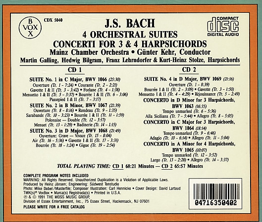 Bach*, Mainzer Kammerorchester, Günter Kehr-1