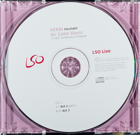 Verdi* - Sir Colin Davis, London Symphony Orchestra, Michele Pertusi, Carlos Alvarez*, Ana Ibarra, Marina Domashenko, Jane Henschel, Maria Josè Moreno*, Bülent Bezdüz, London Symphony Chorus-3