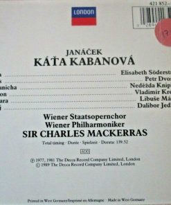 Leoš Janáček - Elisabeth Söderström · Petr Dvorský* · Naděžda Kniplová · Wiener Philharmoniker · Sir Charles Mackerras-1