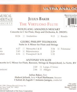 Mozart*, Telemann*, Vivaldi* - Julius Baker, Hubert Jelinek, I Solisti Di Zagreb*, Antonio Janigro-2