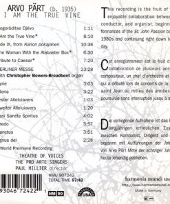 Arvo Pärt - Theatre Of Voices, The Pro Arte Singers, Paul Hillier-1