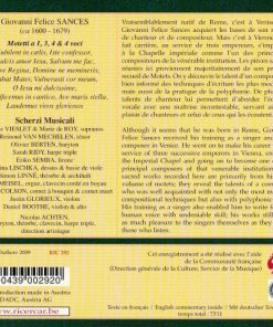 Giovanni Felice Sances - Scherzi Musicali, Nicolas Achten-1