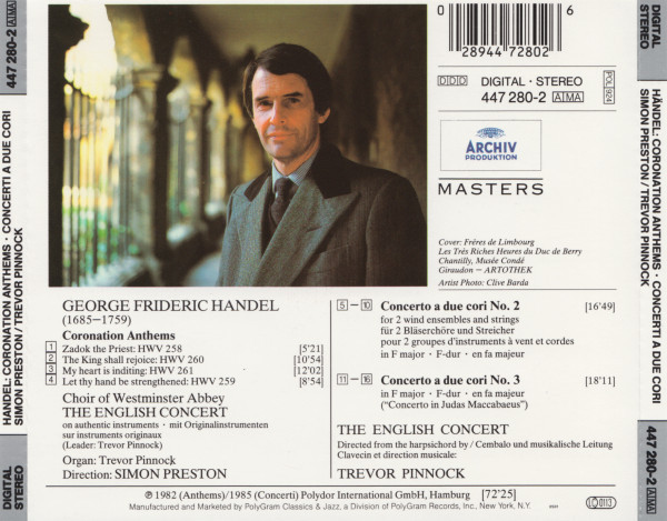 Handel* - Choir Of Westminster Abbey*, Preston*, The English Concert, Pinnock*-1