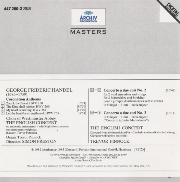 Handel* - Choir Of Westminster Abbey*, Preston*, The English Concert, Pinnock*-3