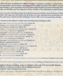 The Cambridge Singers, The Choir Of Clare College, The King's Singers-3