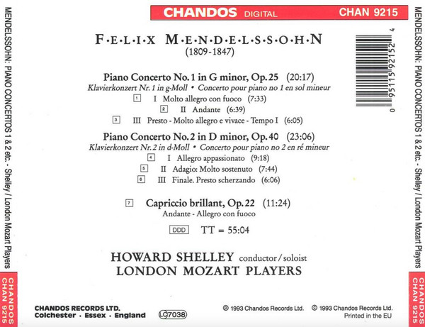 Mendelssohn*, Howard Shelley / London Mozart Players-1